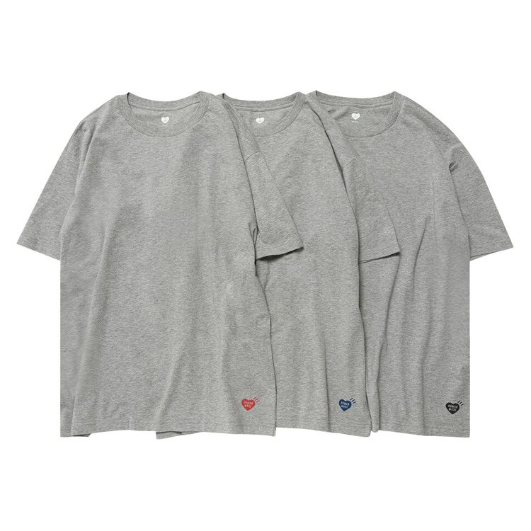 

Футболка Human Made T-Shirt (3 Pack) Grey, серый