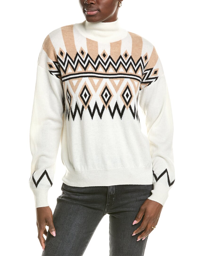 

Джемпер Blair Fairisle из шерсти и смеси кашемира Brodie Cashmere, белый