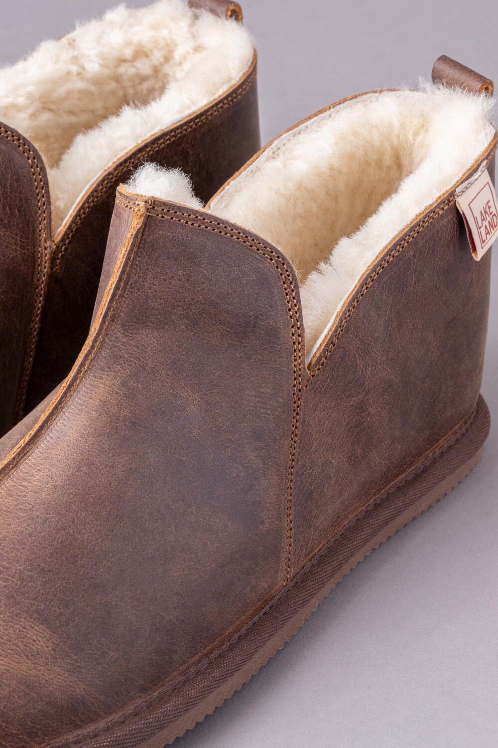 Lakeland коричневые кожаные мужские ботильоны без шнуровки Lakeland Leather, коричневый — фото 3