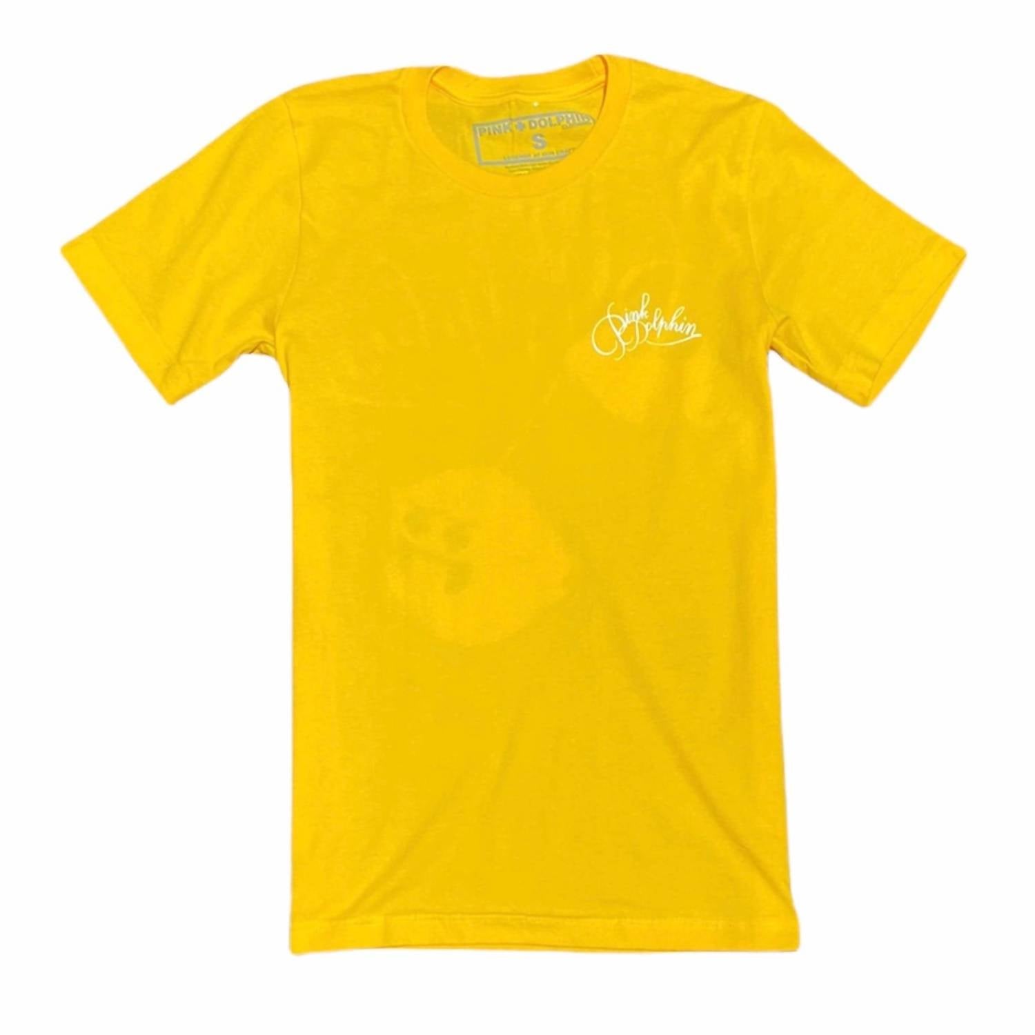 

Мужская футболка Cherry Script в золоте Pink + Dolphin, золотой