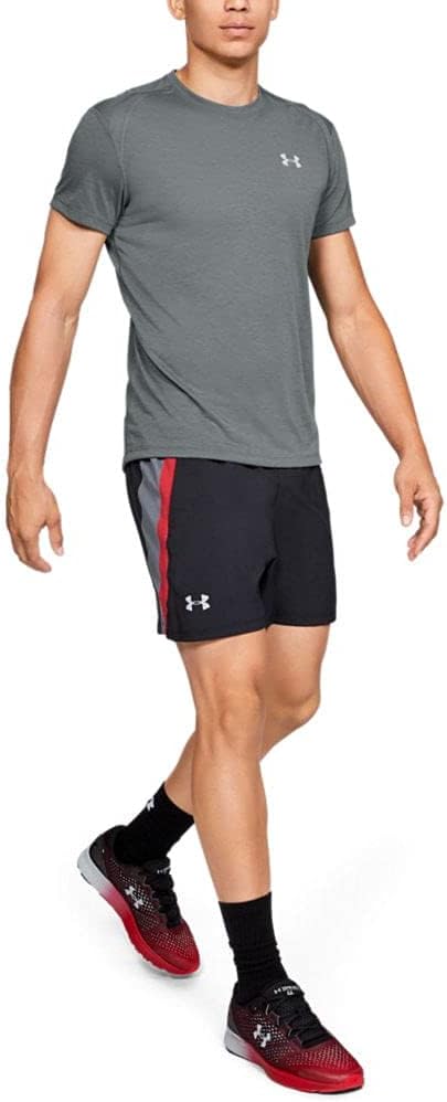 

Мужская беговая футболка с коротким рукавом Under Armour Streaker 2.0, Pitch Gray/ Pitch Gray