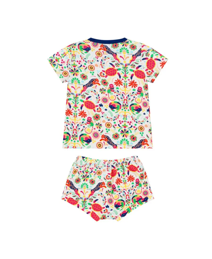 Комплект Baby Suave: футболка и шорты-блумер Mixed Up Clothing, Animal Arabesque — фото 2