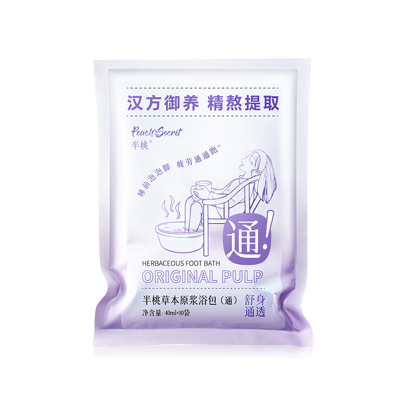 

Набор для ножных ванн Herbal Raw Denim, согревающий и увлажняющий, 40 мл*10 шт PEACH'S SECRET