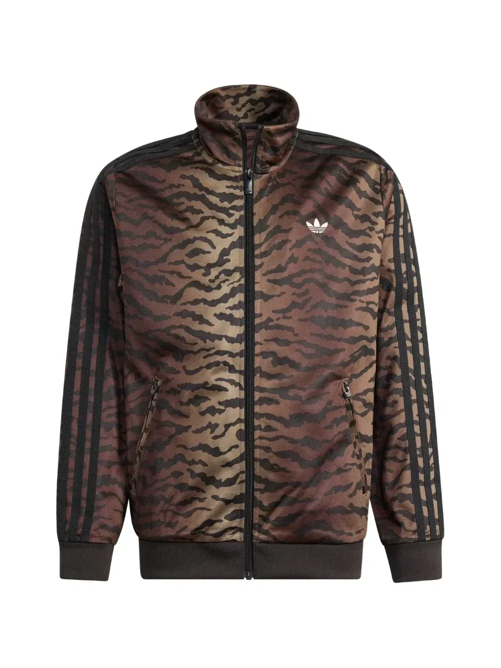 Спортивная куртка Firebird с анималистичным принтом Adidas Kids, коричневый