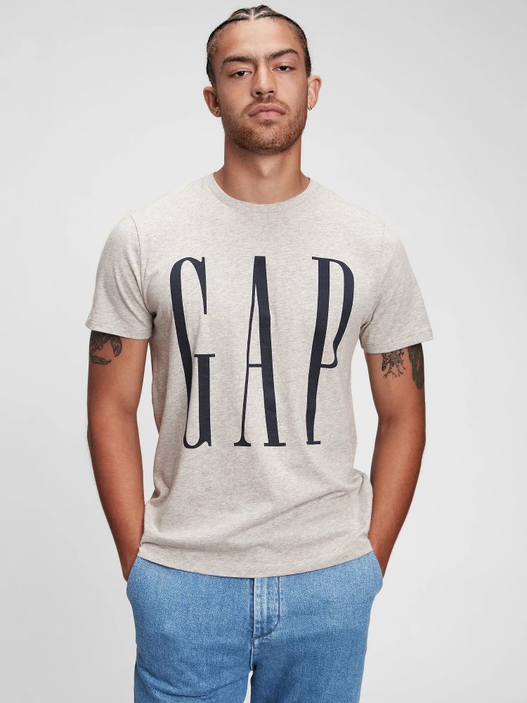 

Футболка с логотипом Gap, серый