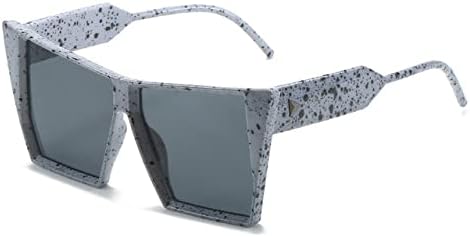 

Женские солнцезащитные очки в винтажном стиле, зеленые с оранжевым градиентом, женские солнцезащитные очки с заклепками, защита от УФ-излучения UV400 MTZJH, Gray Print