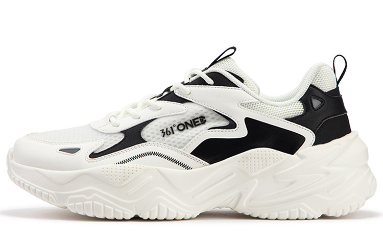 

361° Кроссовки Ode MONO Yarn Edition Slip Resistant, Abrasion Resistant, Breathable Low Top Casual Shoes Men's White Black