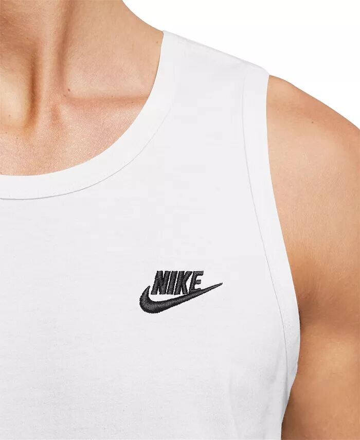 Мужская спортивная майка Club Nike, белый — фото 3
