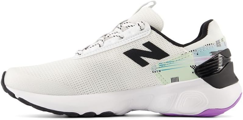 Кроссовки для бега New Balance Kids' 1440 V1 на шнуровке, белый/черный/фиолетовый — фото 2