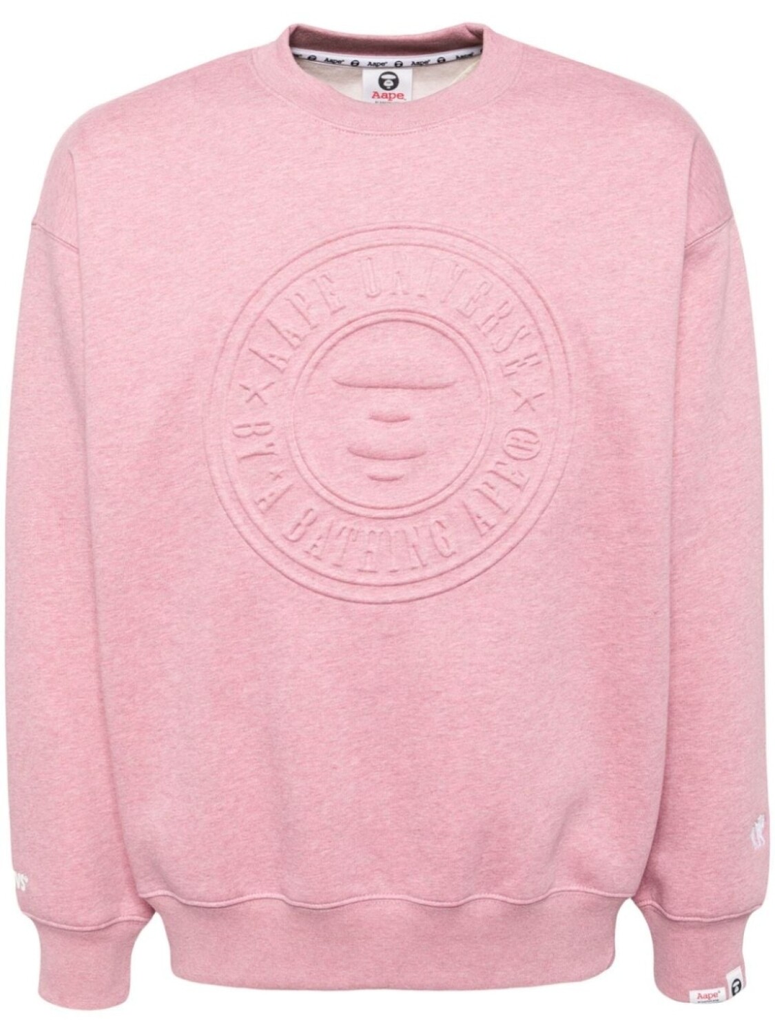 

Толстовка с тисненым логотипом AAPE BY *A BATHING APE, розовый