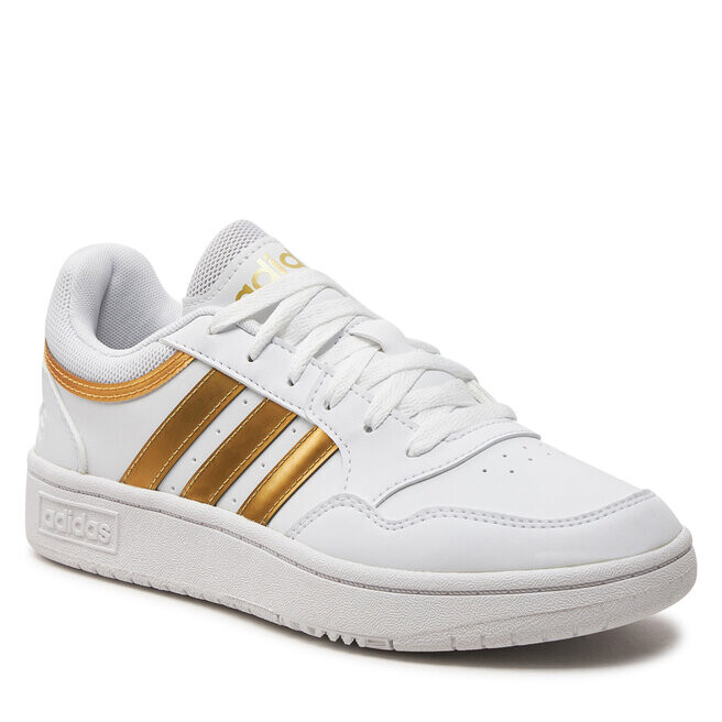 Кроссовки adidas Hoops 3.0 Low Classic Basketball HP7972 Ftwwht/Ftwwht/Magold, белый — фото 2