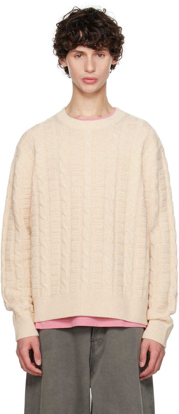

Белоснежный свитер с косами Acne Studios