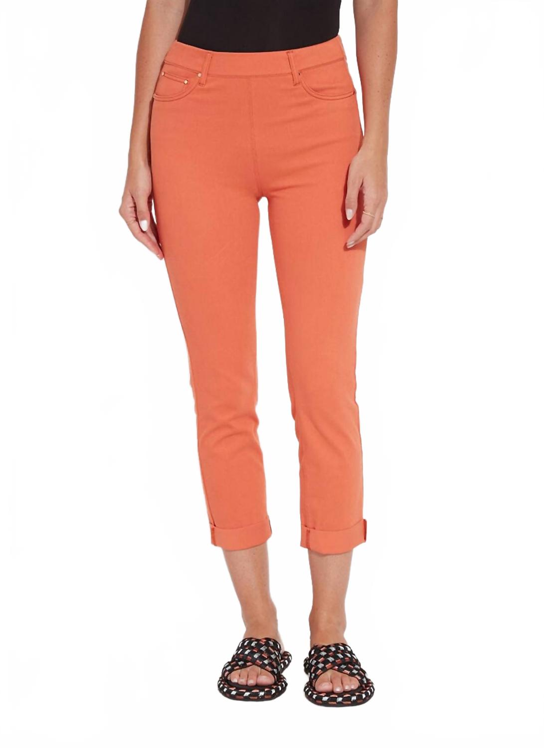 

Брюки Emmy с прямыми штанинами в ярком абрикосовом цвете Lysse, Vibrant Apricot