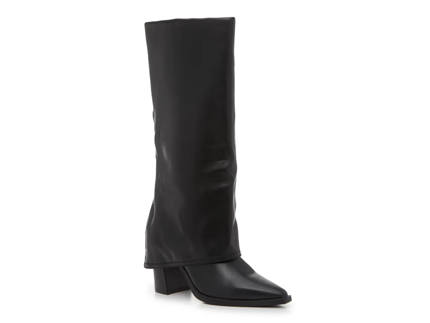 Сапоги женские Steve Madden Selah Foldover с широким голенищем, черный