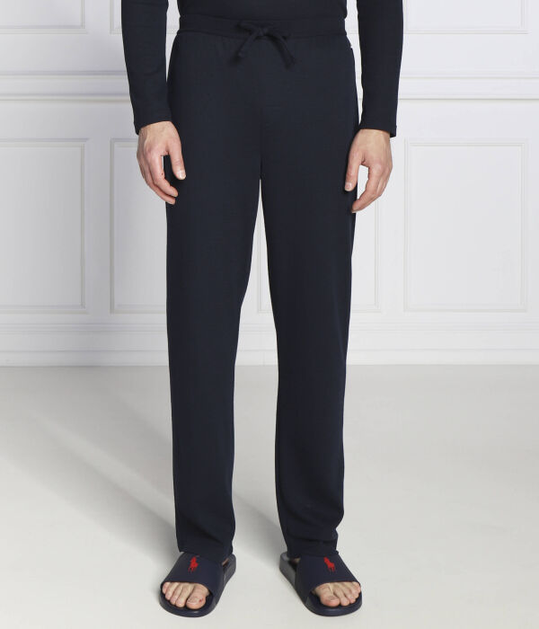 

Пижамные штаны из вафельной ткани Regular fit Boss, синий