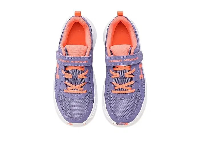 Кроссовки детские Charged Assert 11 Alternate Closure Under Armour Kids, Purple Luxe/Electric Tangerine — фото 3
