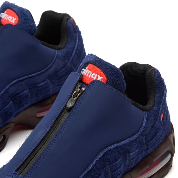 Кроссовки Air Max 95 Big Bubble Zip Nike, loyal синий, hyper crimson, el dorado & черный — фото 4