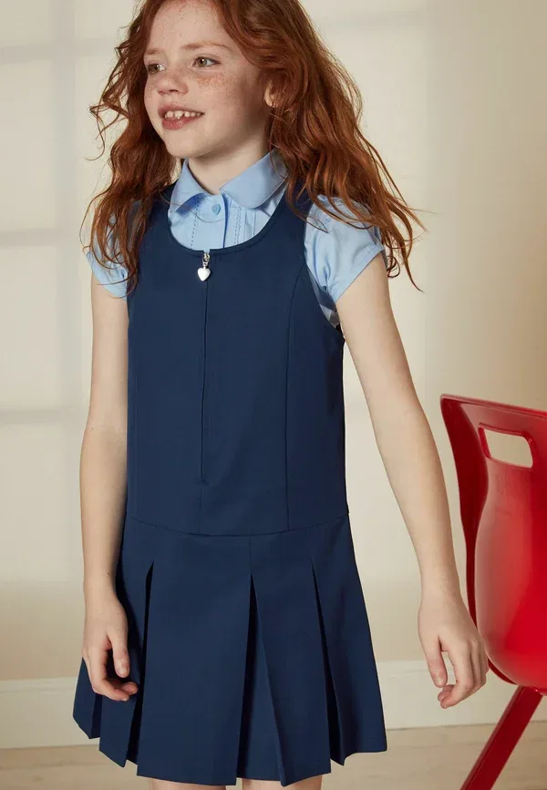 Комбинезон-сарафан Next, Zip Front Pinafore Day Dress, ярко-синий