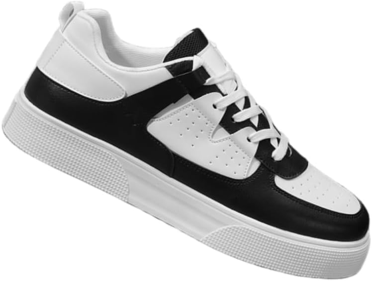 

Мужские минималистичные повседневные скейт-кроссовки, удобные легкие спортивные кеды, стильные и для повседневной носки и активного отдыха на улице Hoalox, белый/черный