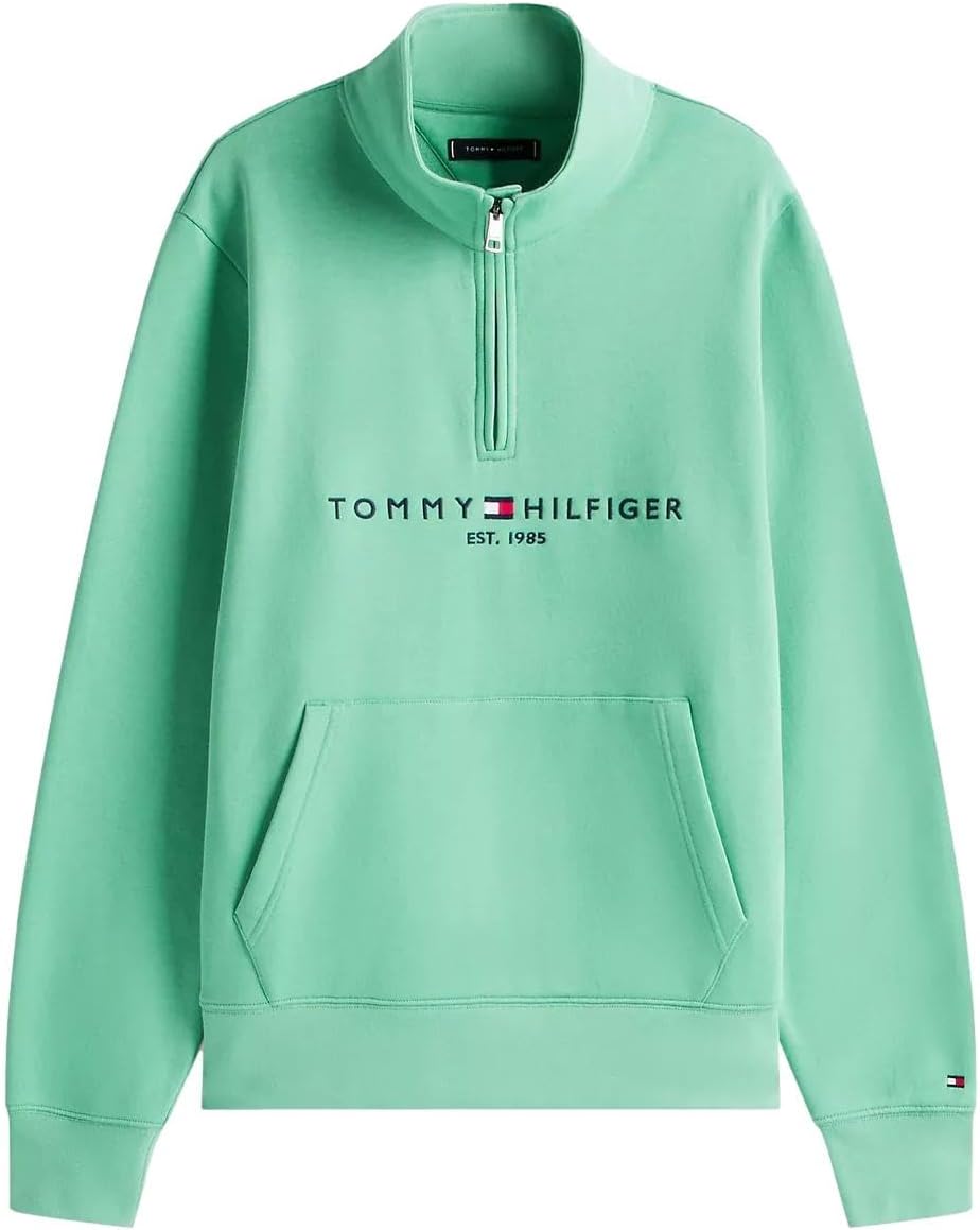 

Мужская адаптивная толстовка Tommy Hilfiger с застежкой-молнией на четверть оборота и удлиненным бегунком, Frosted Evergreen