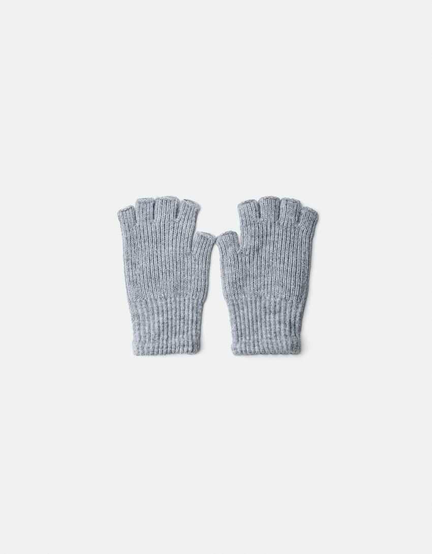 

Длинные перчатки Bershka, серый