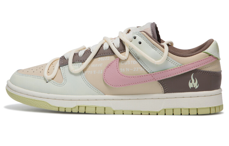 

Кроссовки Nike Dunk Skateboarding Shoes Men Low-top White/pink/brown, хаки