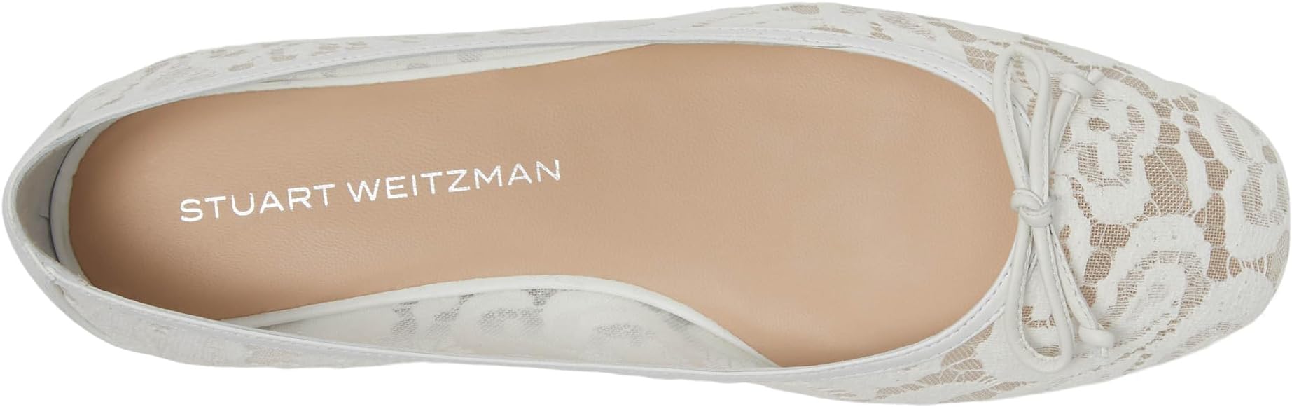 Балетки Stuart Weitzman Arabella Ballet Flat, белый — фото 2