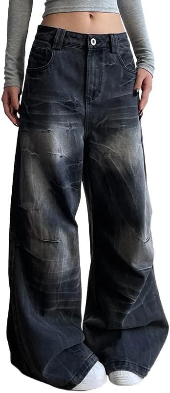 

Джинсы low rise wide leg в стиле y2k Ckuea