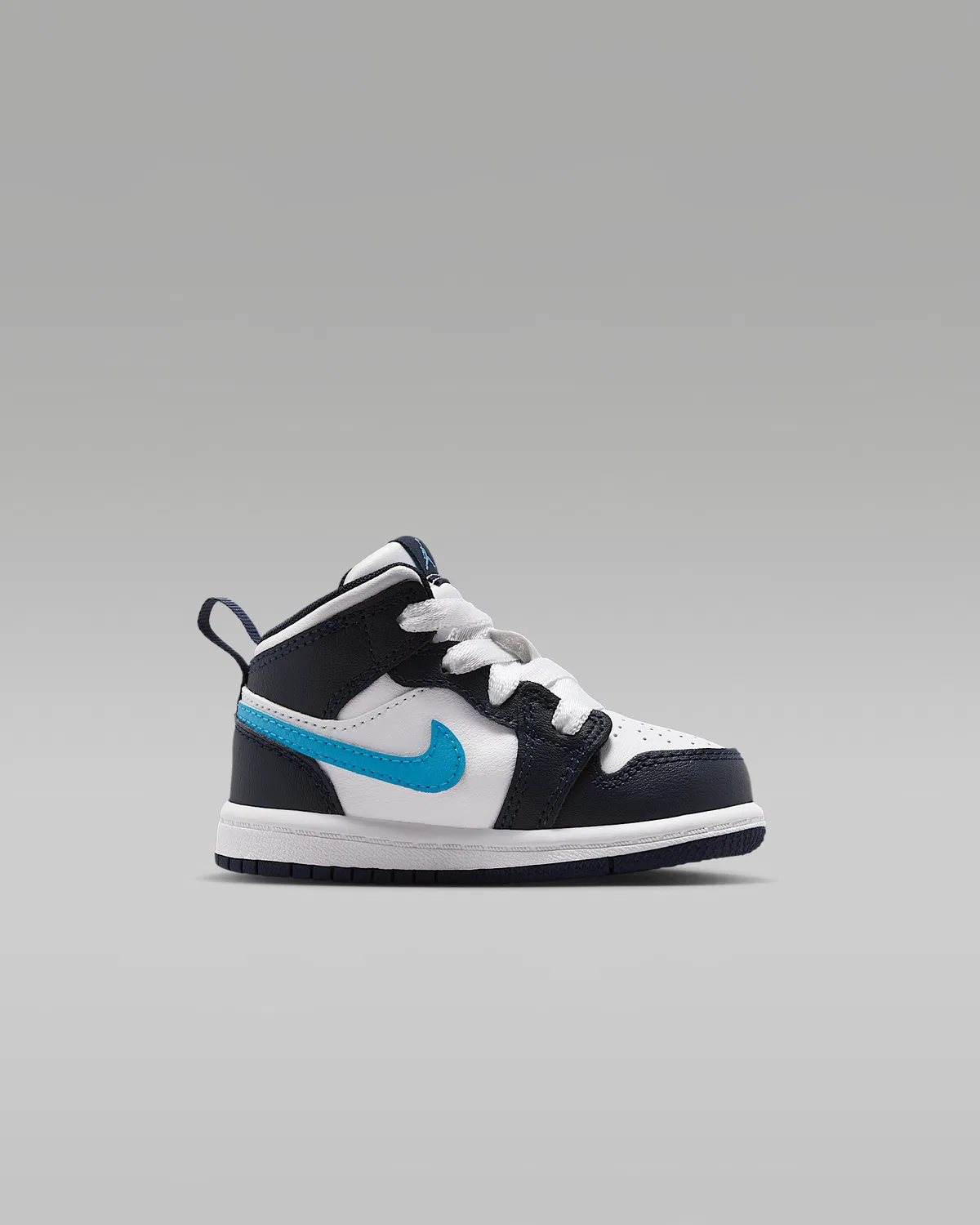Кроссовки Jordan 1 Mid для малышей, Obsidian/White/Dark Powder Blue — фото 3