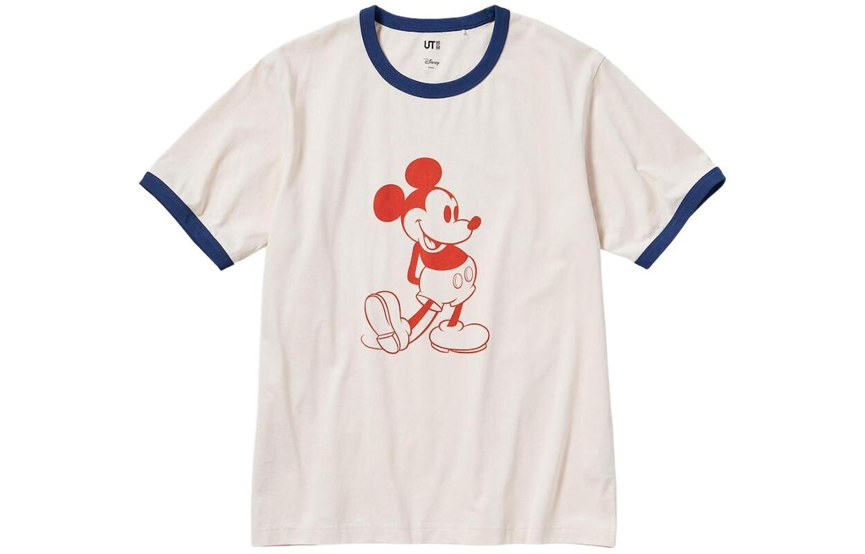 

Футболка унисекс молочно-белая Uniqlo, слоновая кость