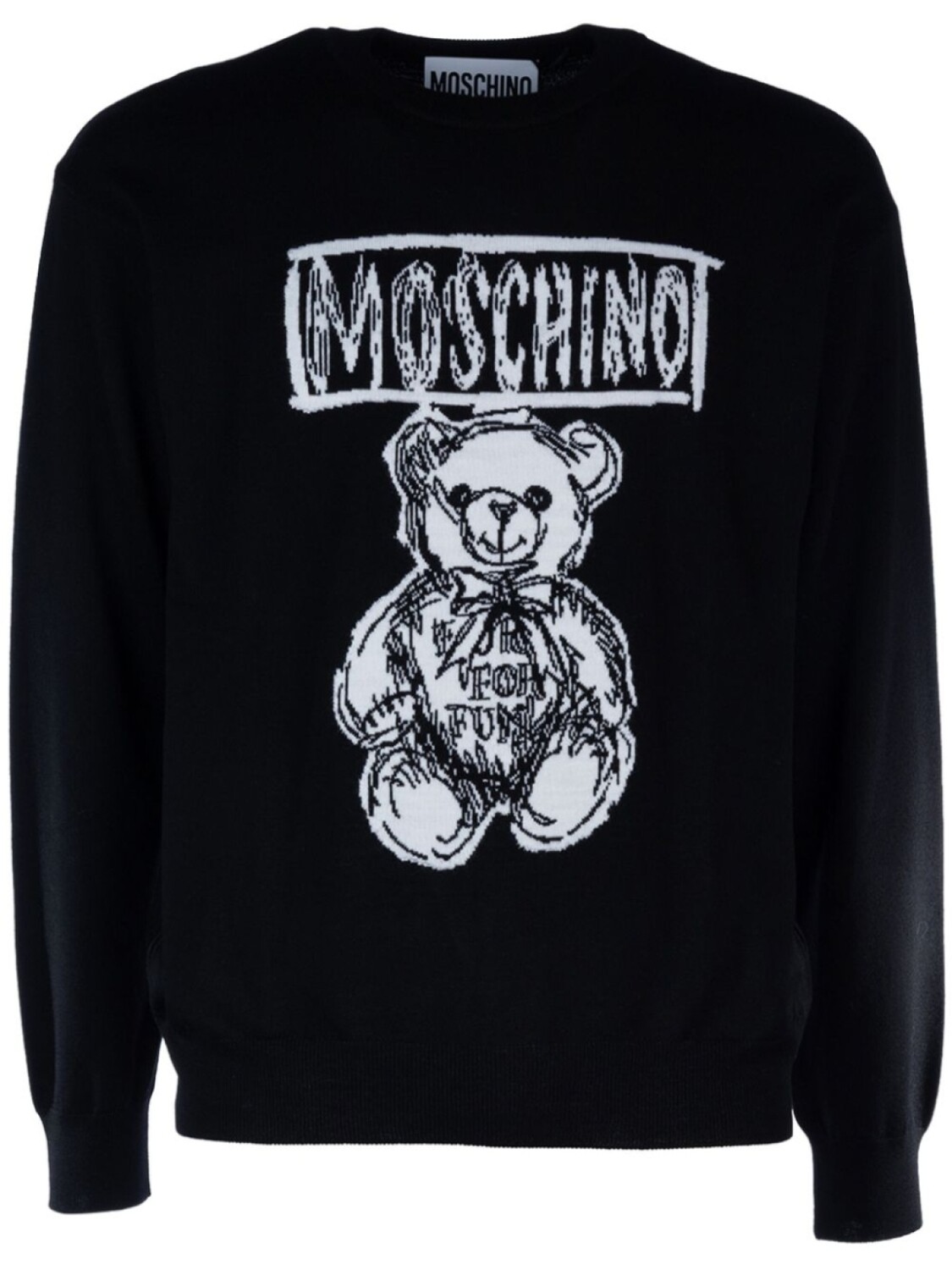 

Джемпер Teddy Bear-intarsia Moschino, черный