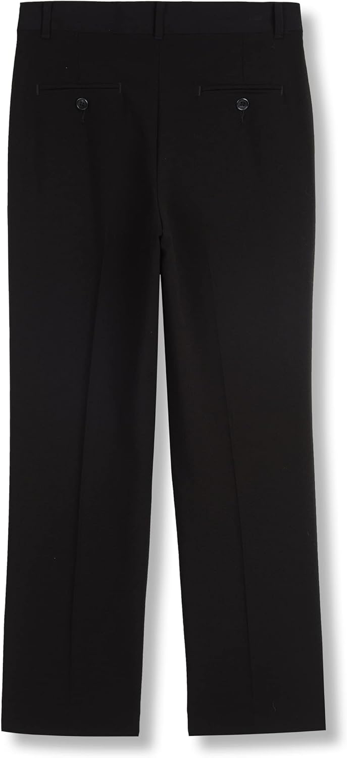 Брюки Calvin Klein Boys Bi-Stretch с плоским передом, прямого кроя, шлевками для ремня и передними карманами, Navy — фото 2