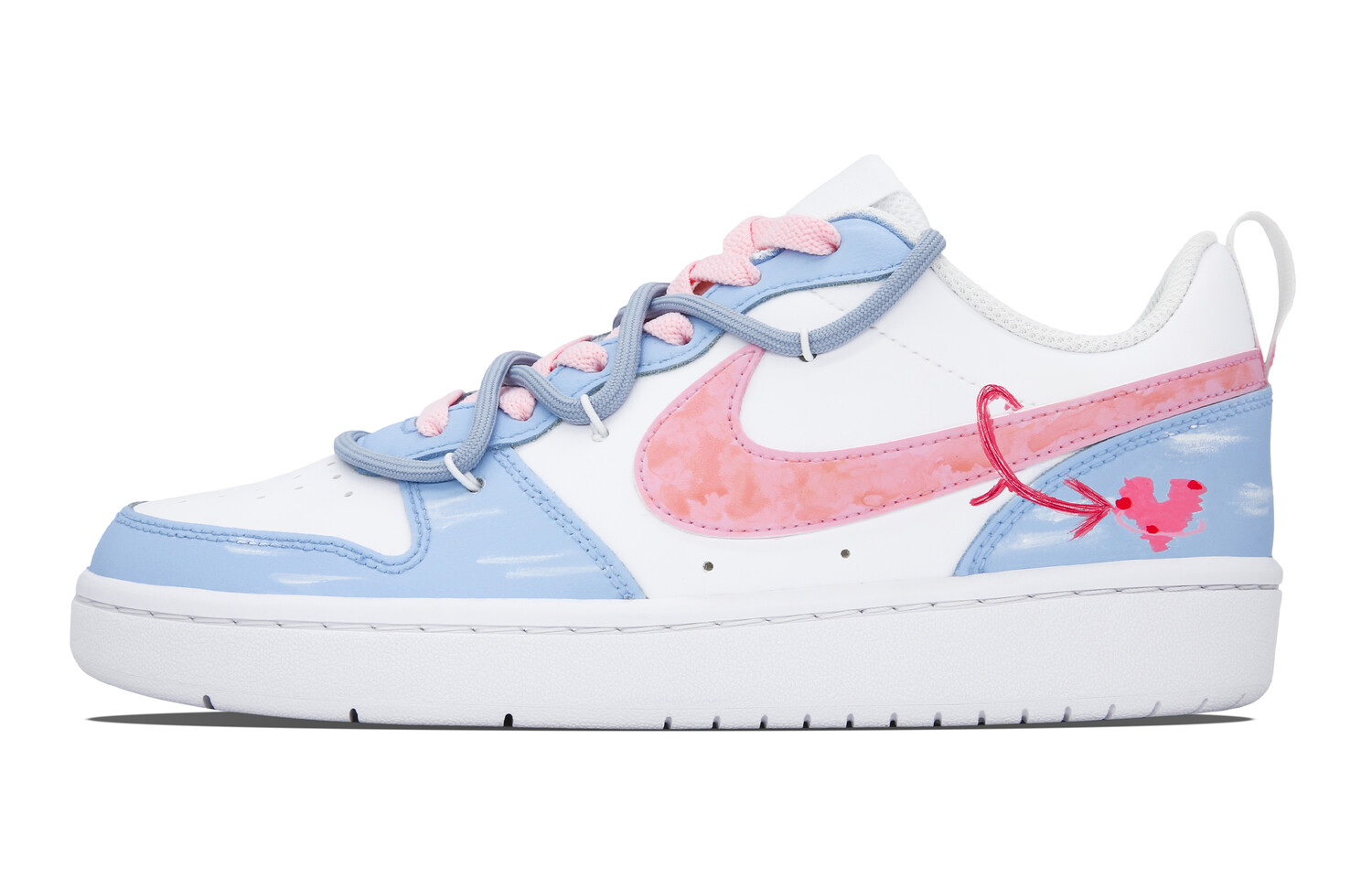 

Кроссовки Nike Skateboard Shoes Women's Low-Top Pink Blue
