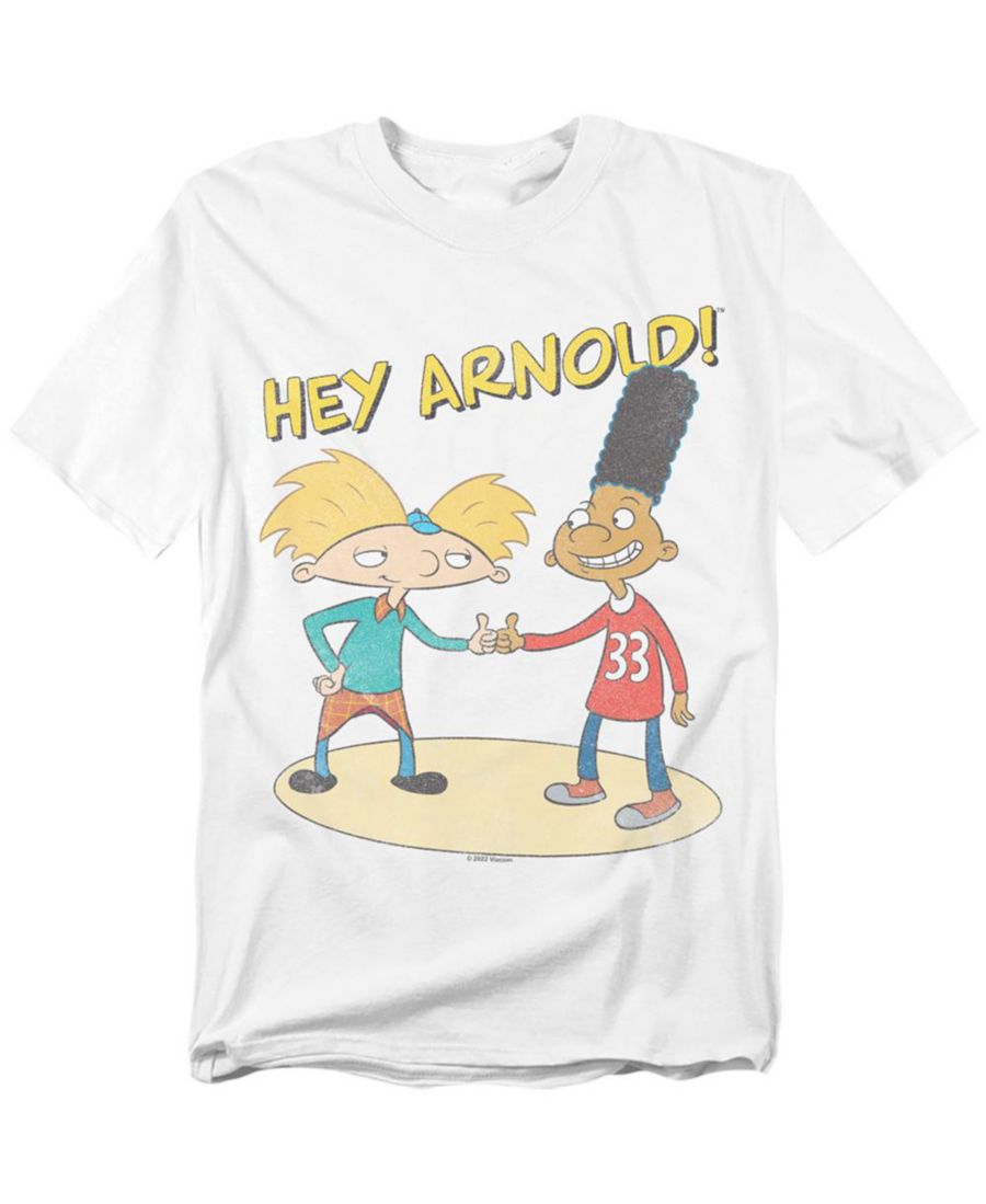 

Мужская футболка Gerald с логотипом Hey Arnold, White, Белый, Мужская футболка Gerald с логотипом Hey Arnold, White
