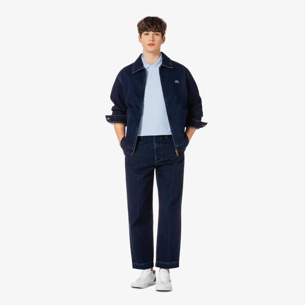 Мужские джинсы Lacoste JP свободного кроя, тёмно-синие — фото 2