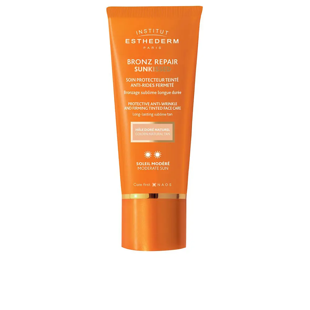 

Солнцезащитный крем Bronz Repair Sunkissed Crema Facial Antiarrugas Sol Moderado Institut Esthederm, 50 мл