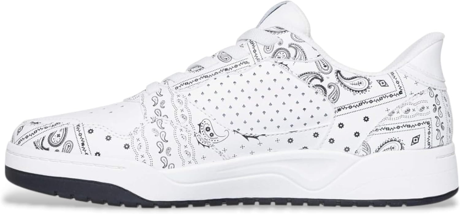 Мужские кроссовки Skechers Koopa-Court Paisley, белый/черный — фото 3