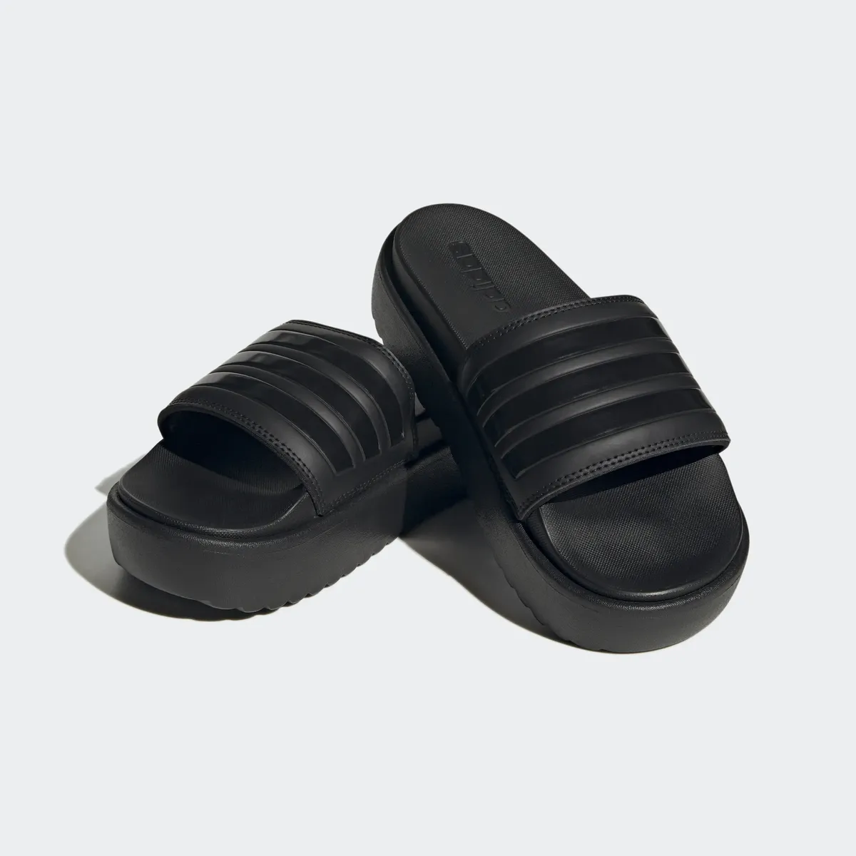 Adidas Спортивные купальные сандалии "PLATFORM ADILETTE" Adidas Sportswear, цвет Core Black / Core Black / Core Black — фото 2