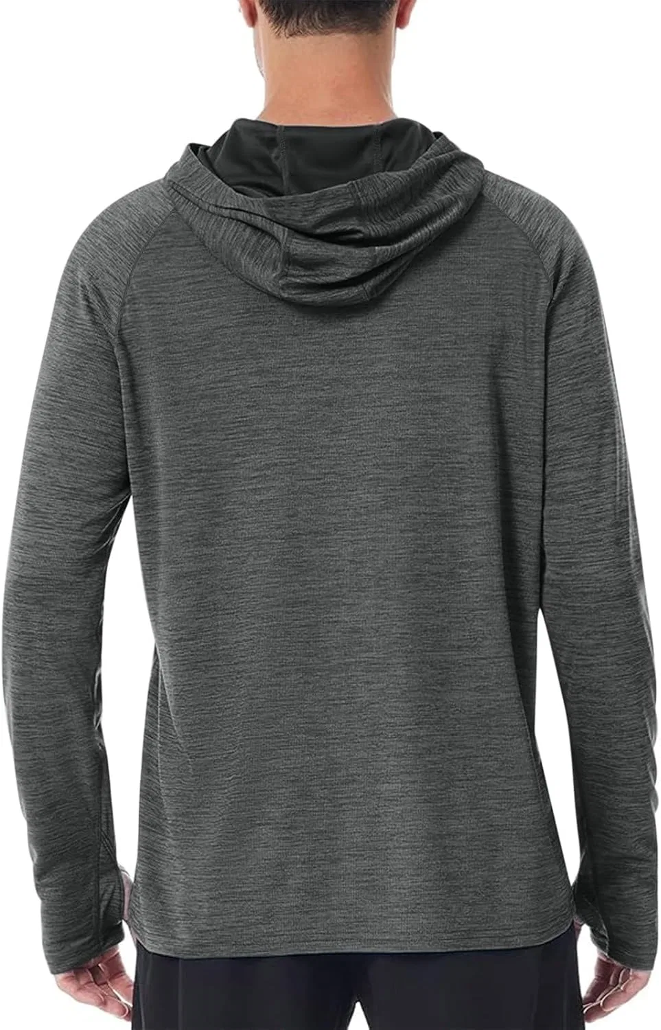 Футболка UV Sun Hoodie с длинным рукавом, темно-серый — фото 3
