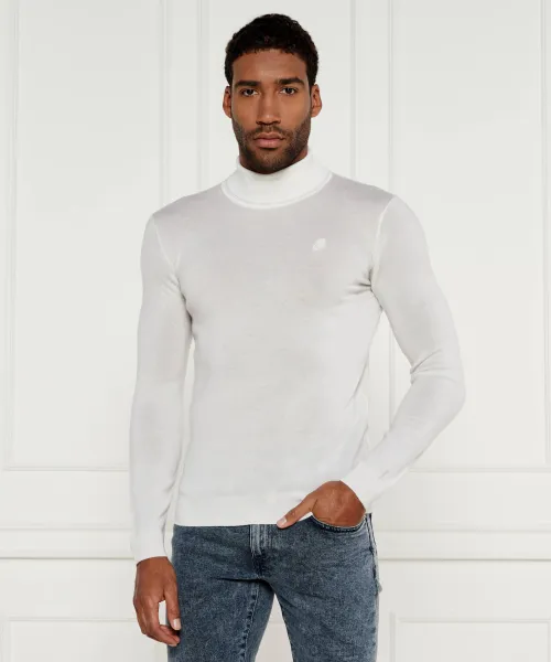 

Шерстяная водолазка Slim fit Karl Lagerfeld, белый