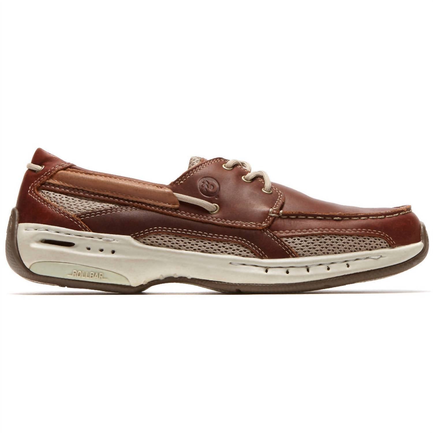 Мужские лодочные туфли Captain в коричневом цвете Rockport — фото 2
