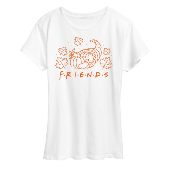 

Футболка с логотипом Women's Friends и изображением рога изобилия Licensed Character, белый