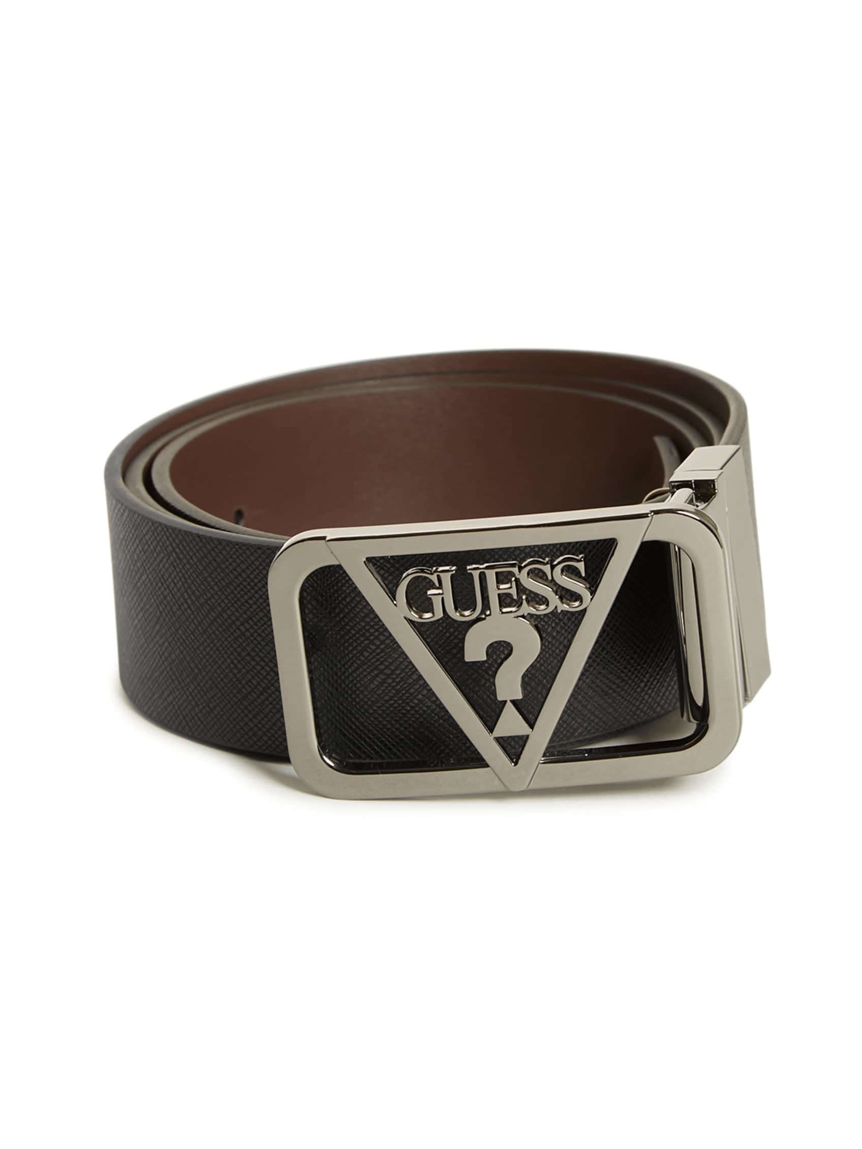 

Ремень с вырезанным логотипом Guess Factory, коричневый
