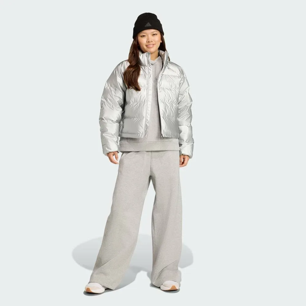 Пуховая куртка Helionic Holiday Climawarm Adidas, Silver — фото 3