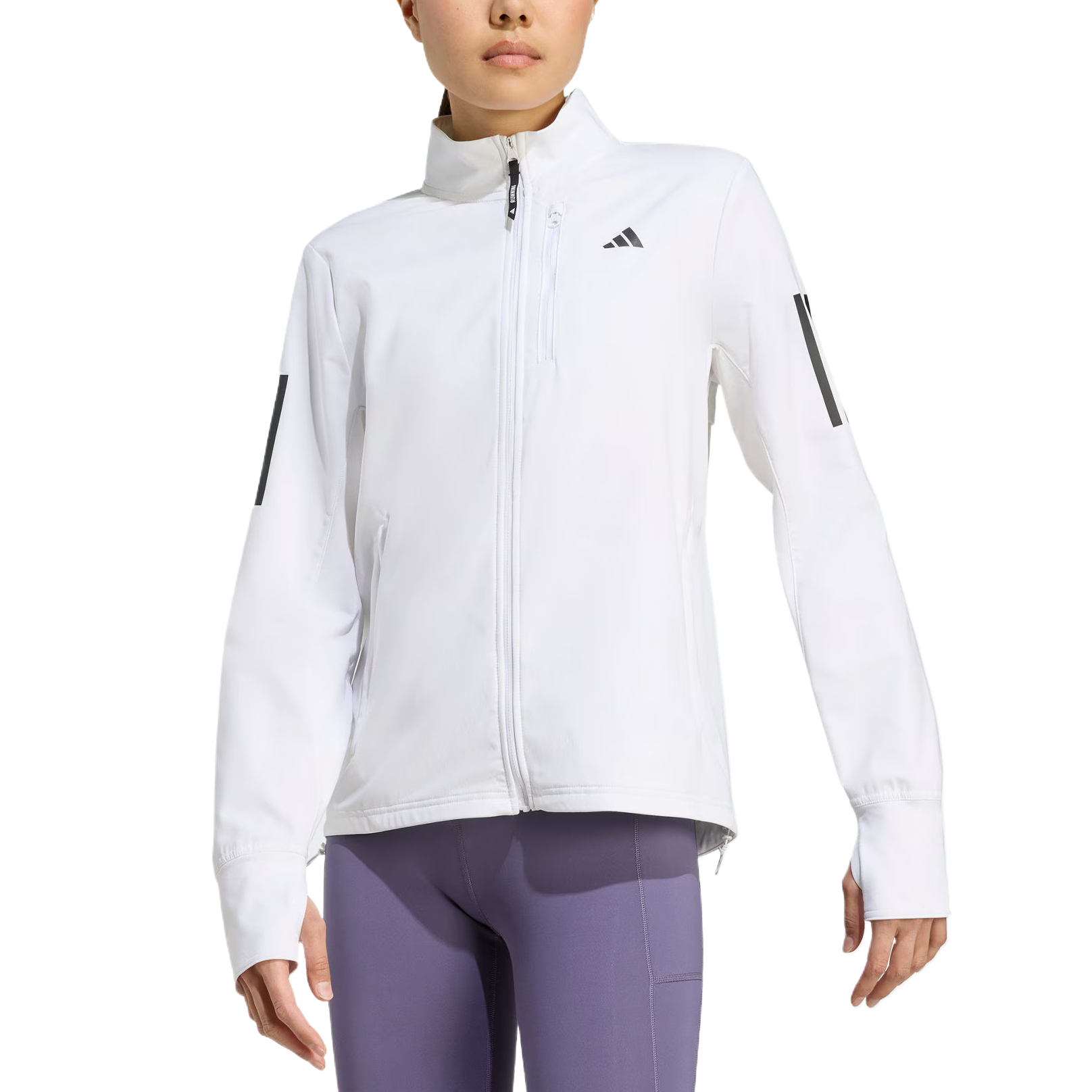 Беговая куртка Own The Run женская Adidas, белый — фото 3