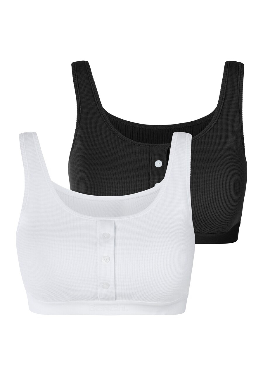

Бюстгальтер BENCH Bralette Bra, черный/белый