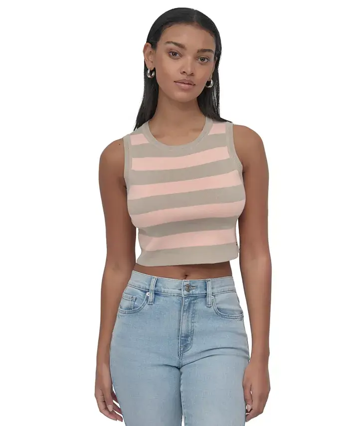 

Женский укороченный безрукавный свитер DKNY Jeans, мультиколор