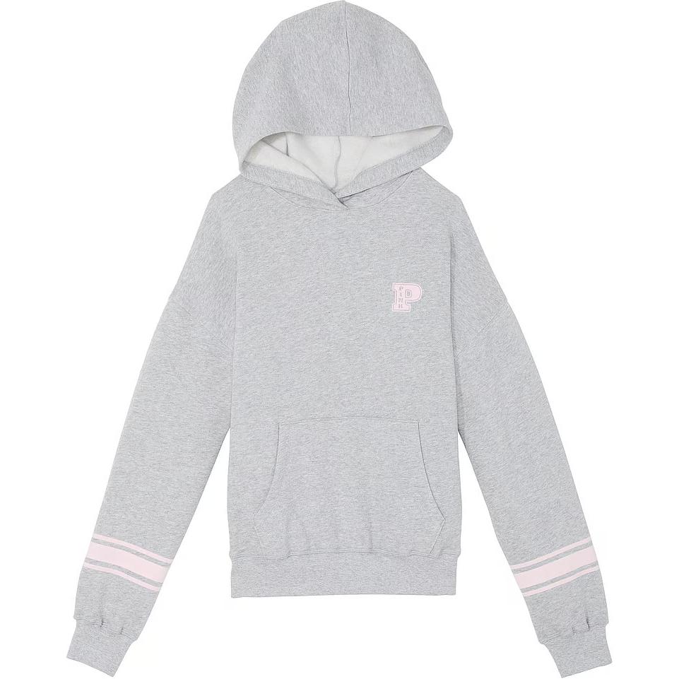 

Victoria's Secret Розовый свитшот Ivy Fleece Campus/Medium Heather Grey толстовка Women's Medium серый