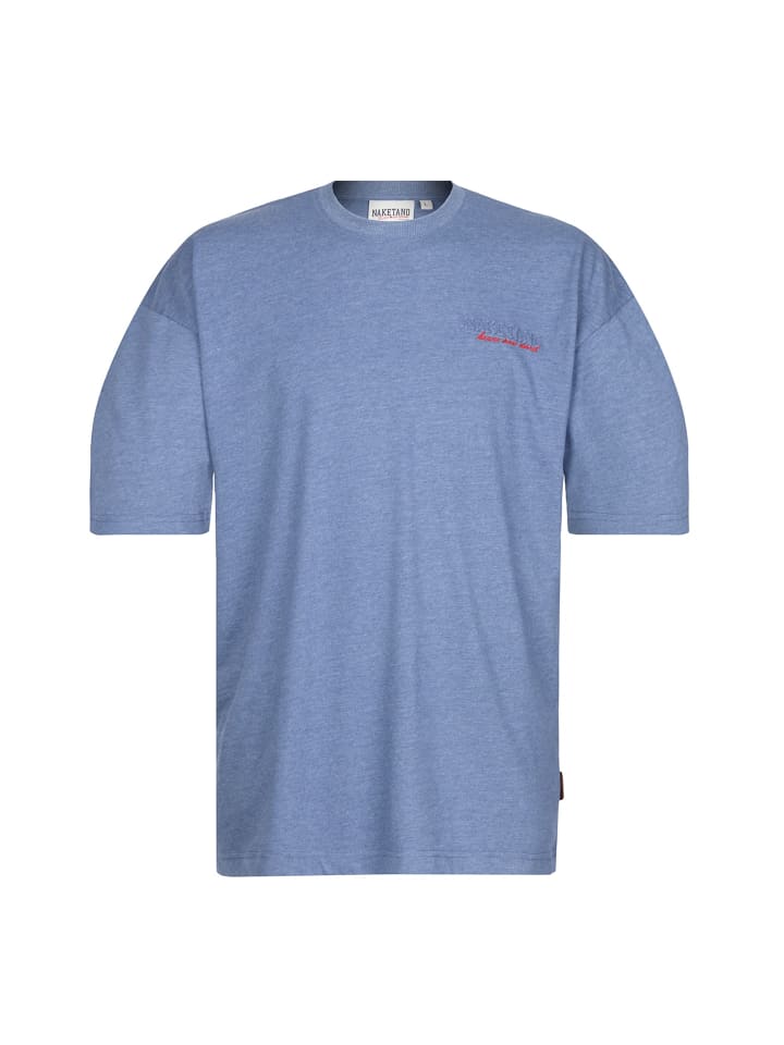 

Naketano Футболка оверсайз Big Adonis 20, синий меланж