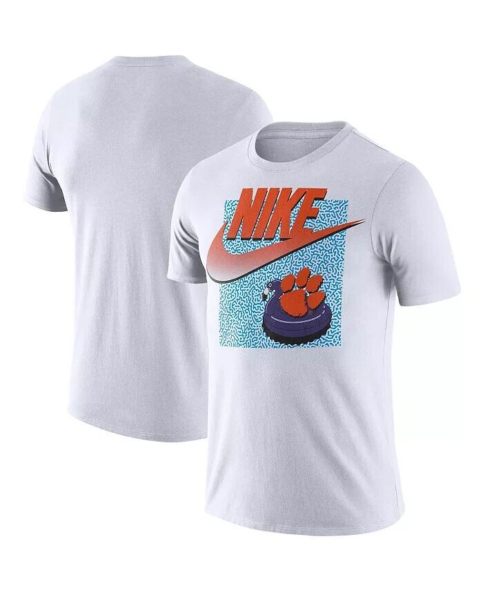 

Мужская белая футболка Clemson Tigers с галочкой Spring Break Nike